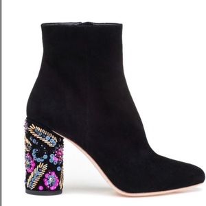 Loeffler Randall Suede Wilder Sequin Embellished Heels